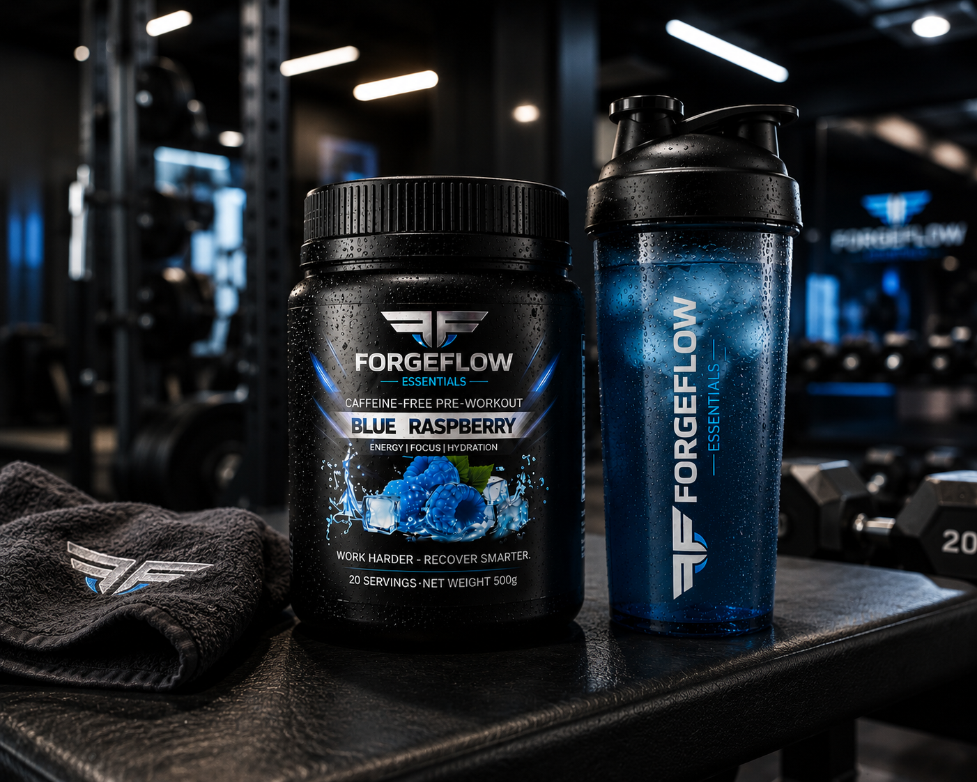 ForgeFlow Non-stim, pre-workout - Blue Raspberry