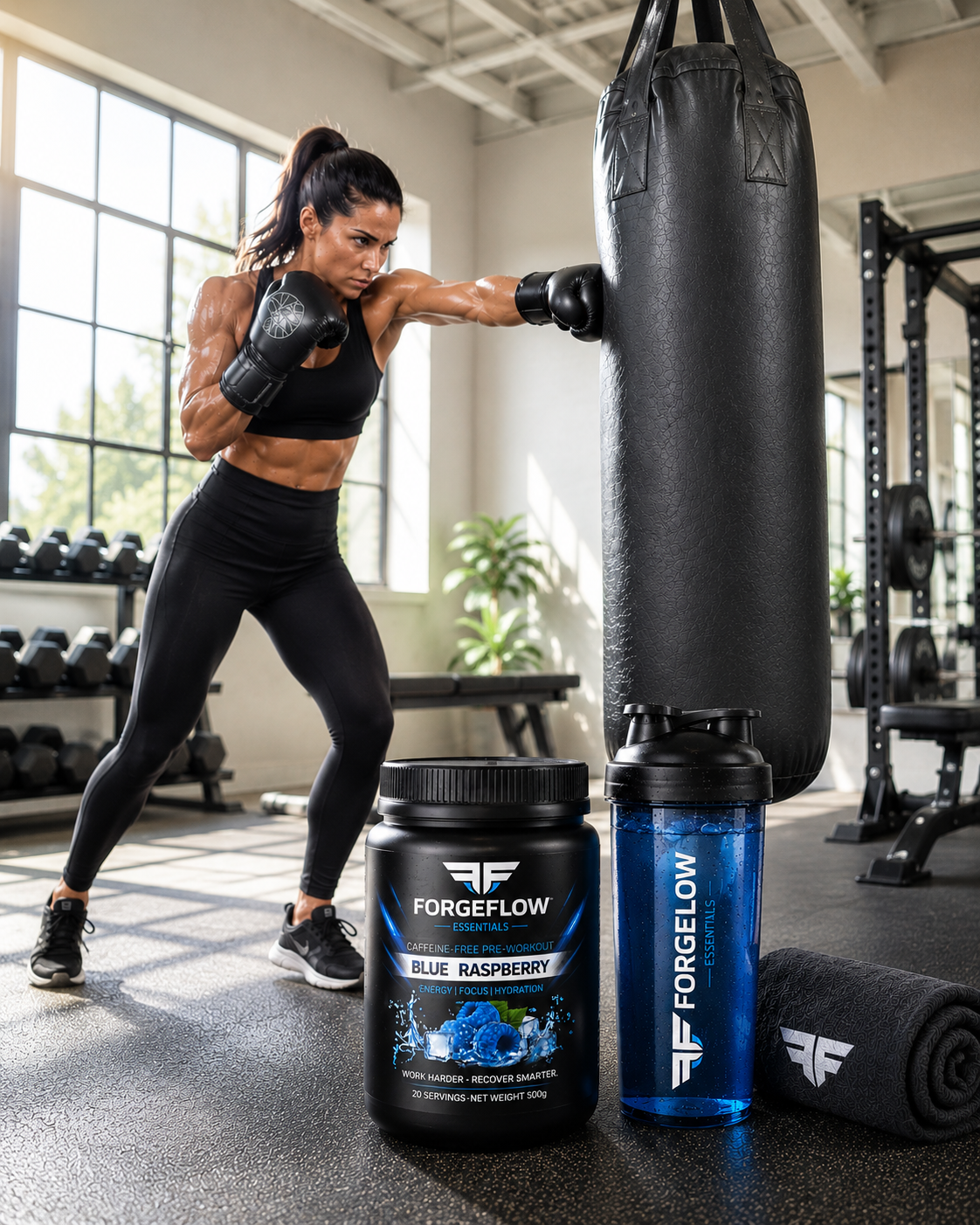 ForgeFlow Non-stim, pre-workout - Blue Raspberry