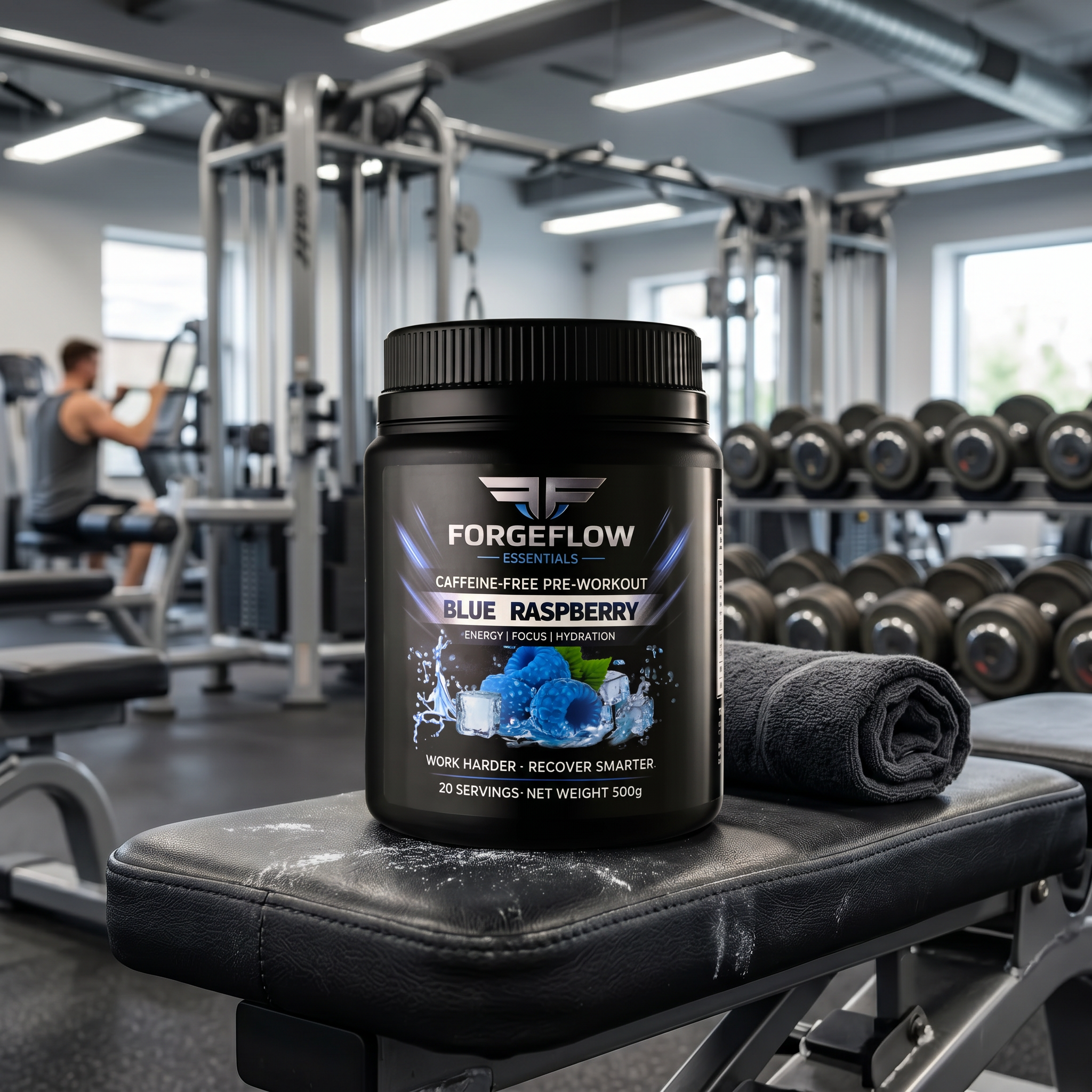ForgeFlow Non-stim, pre-workout - Blue Raspberry