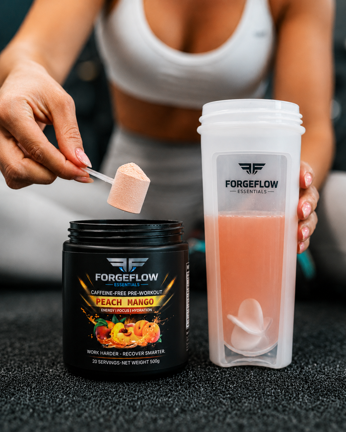 ForgeFlow Non-stim, pre-workout - Peach Mango