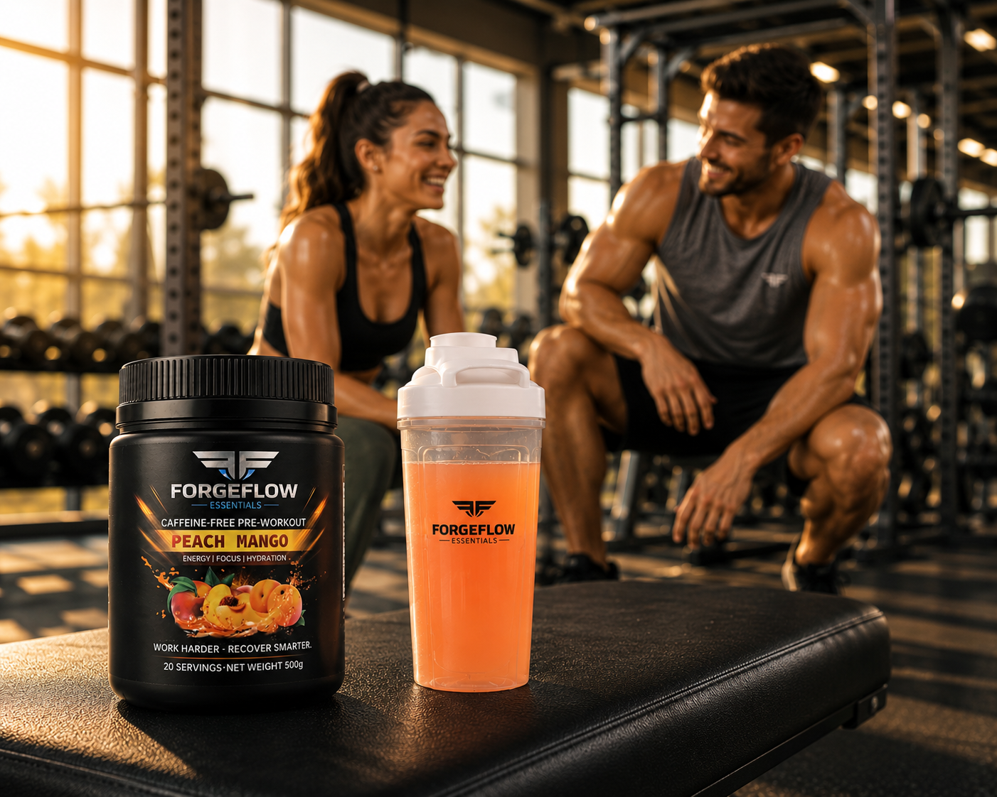 ForgeFlow Non-stim, pre-workout - Peach Mango