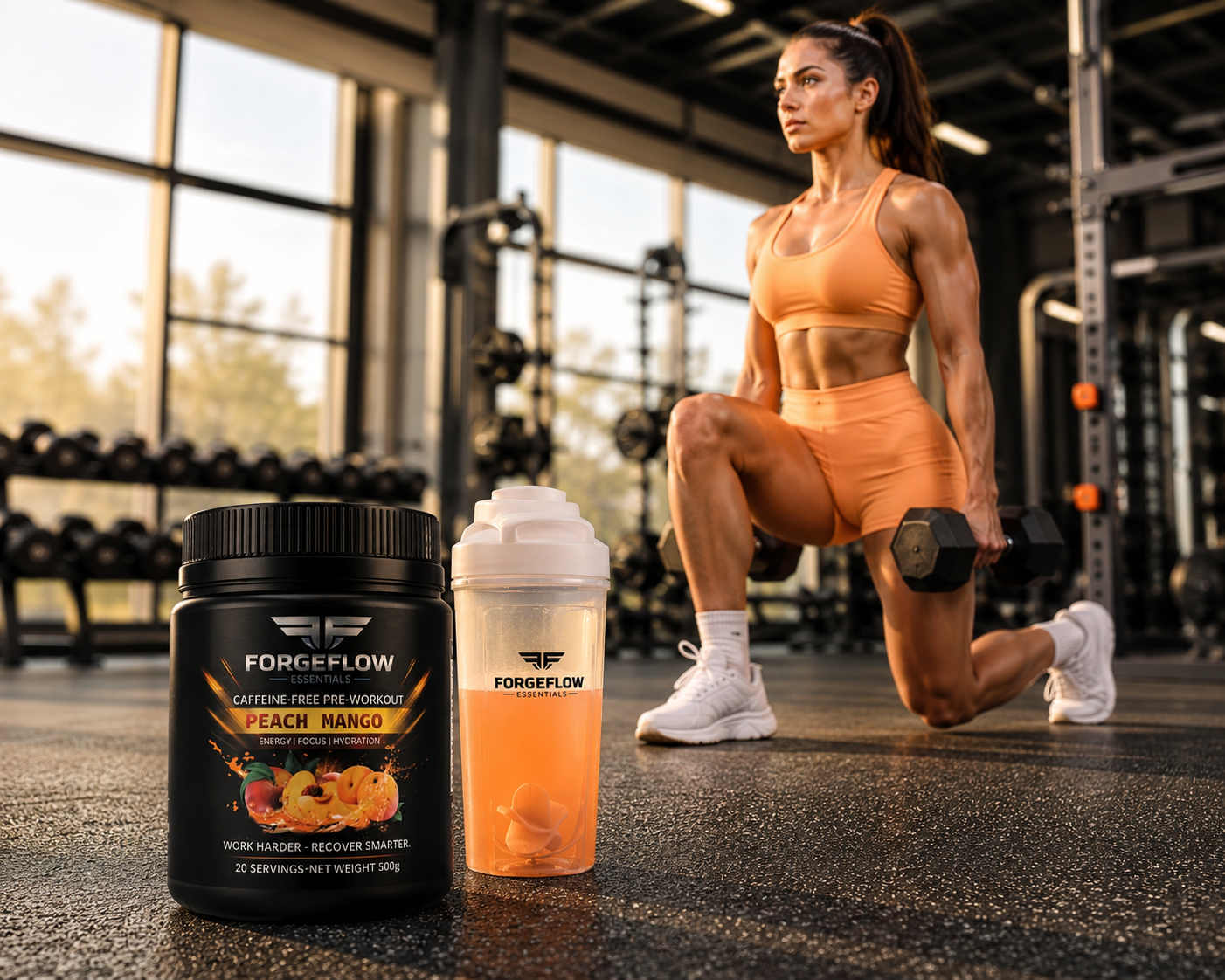 ForgeFlow Non-stim, pre-workout - Peach Mango