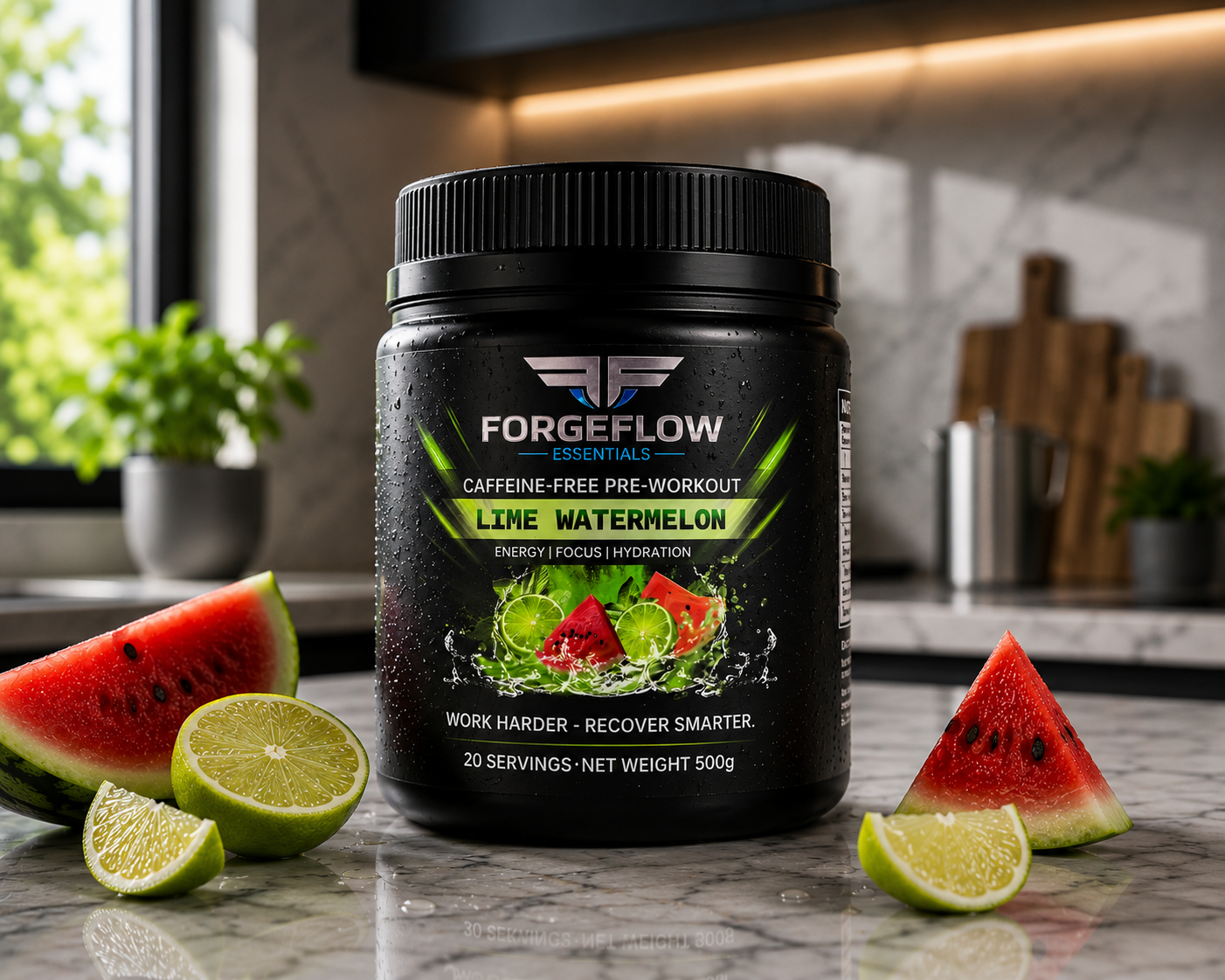 ForgeFlow Non-Stim Pre-Workout – Lime Watermelon