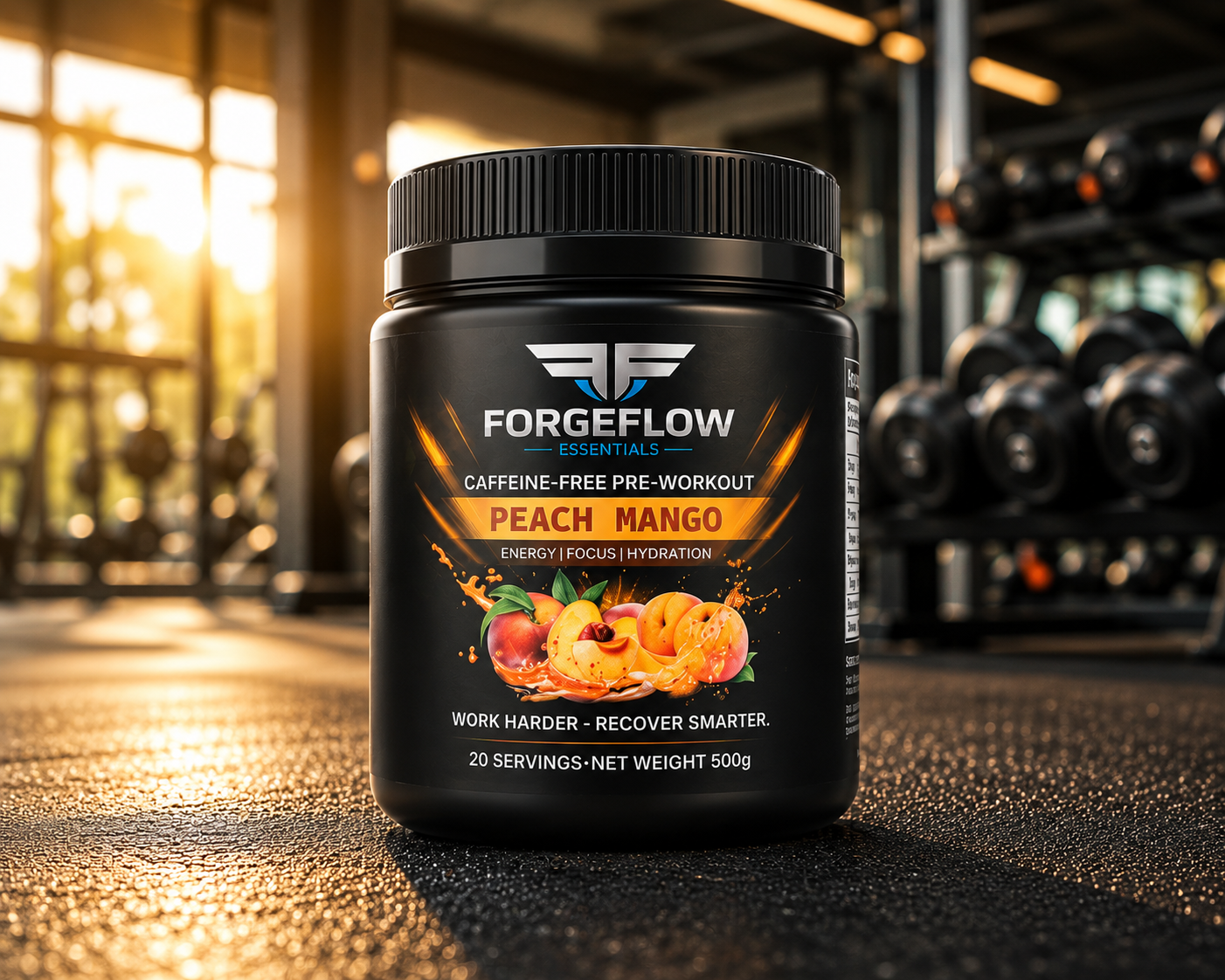 ForgeFlow Non-stim, pre-workout - Peach Mango